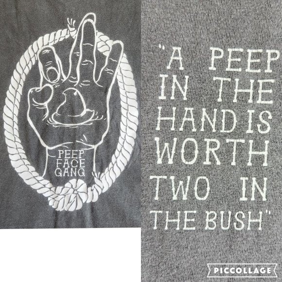 Comfort Colors gray peep tank top sz M - Picture 4 of 11